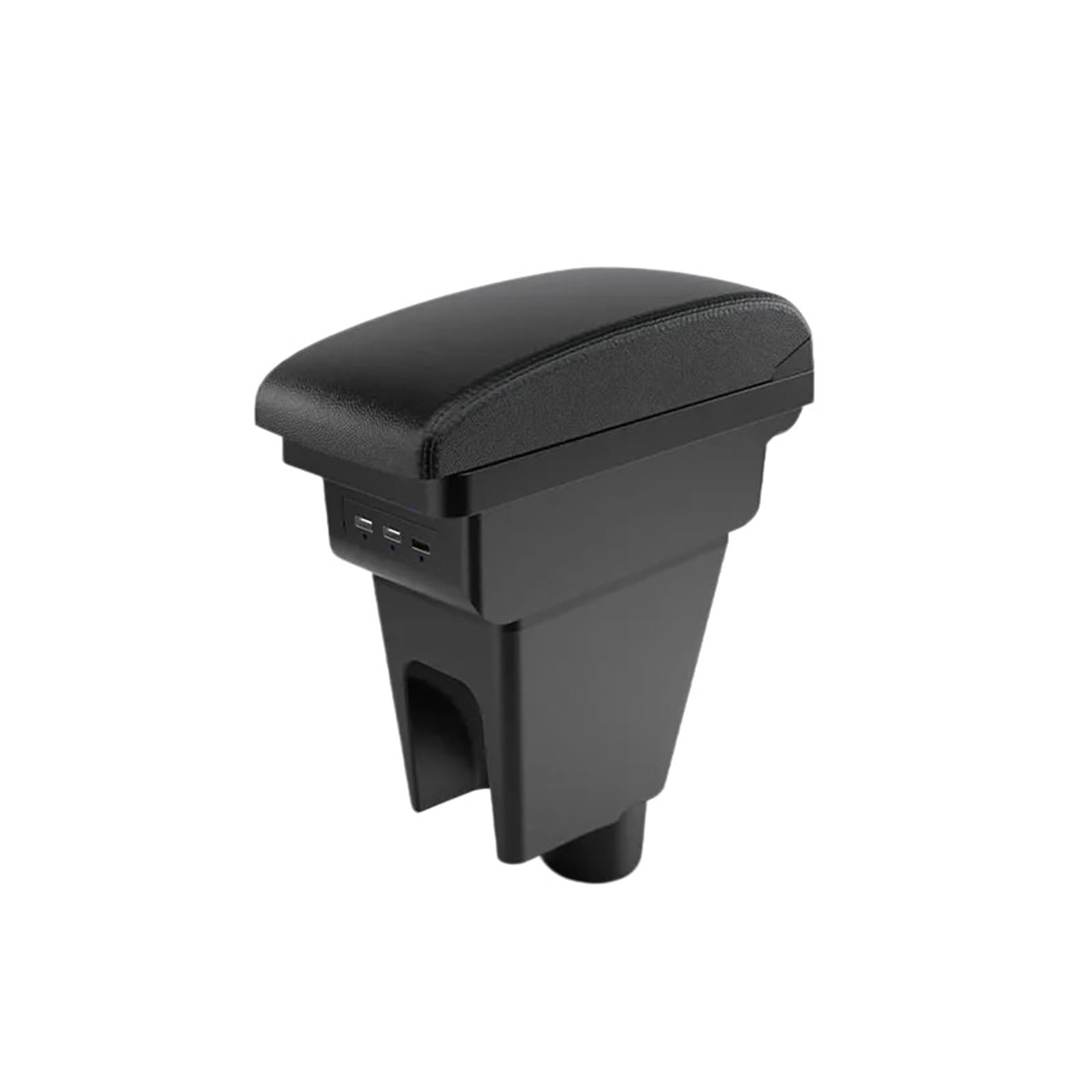 Nymzooi Car Armrest Storage Box Mat For Chevrolet For Spark Ⅲ 2009-2025 M300 Console Storage Box(B2 Black line 3 USB)