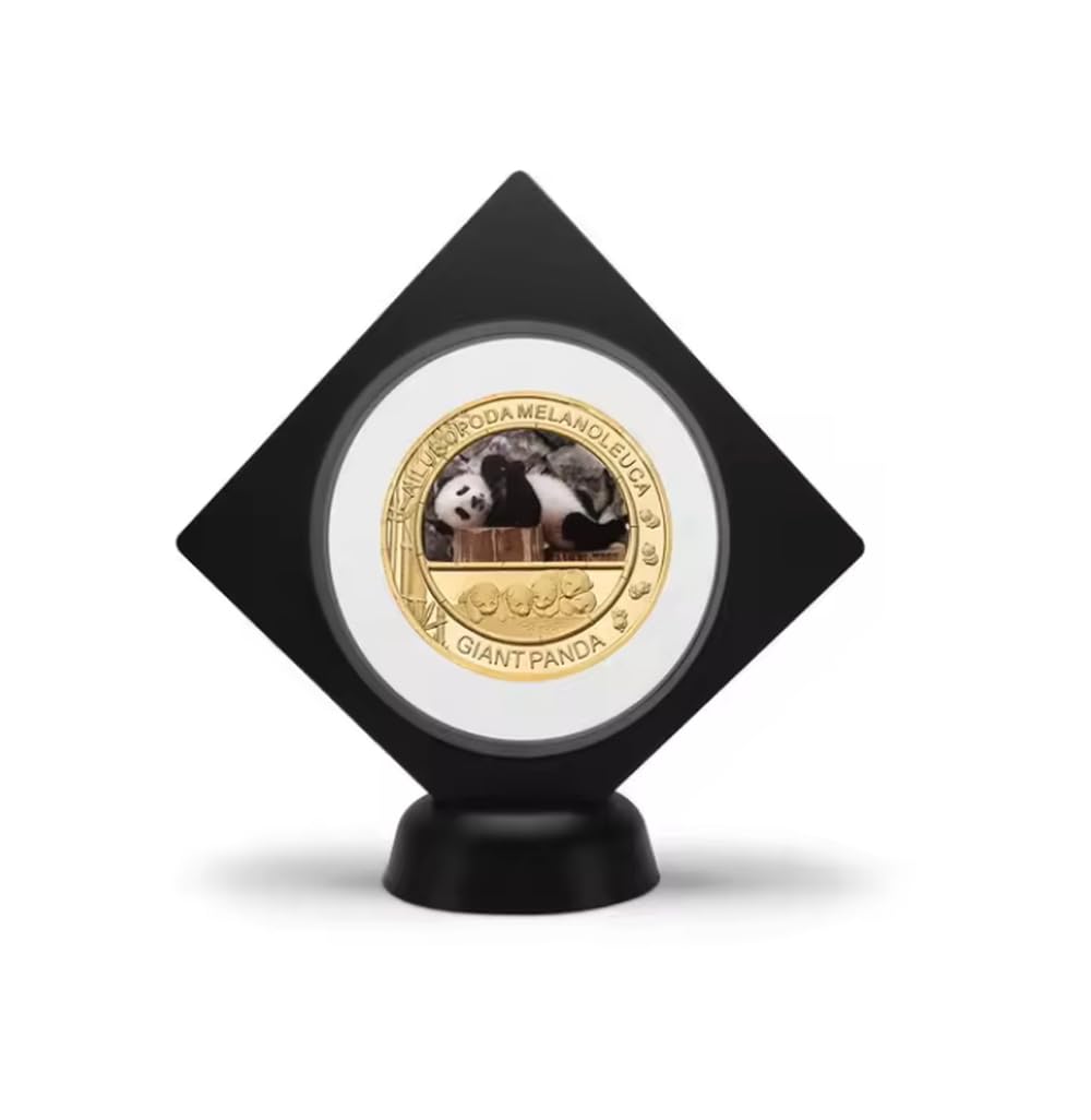 Bdjaozall Gold Giant Panda Plated Commemorative Coin China National Treasure Panda Challenge Coins Business Souvenir Gift For Collection