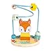 Janod Pure Fox Bead Maze Wooden Looped Bead Maze, Activity Center Learning Toy for Boys & Girls - Counting, Concentration, Shape Recognition & Motor Skills for Ages 12+ Months