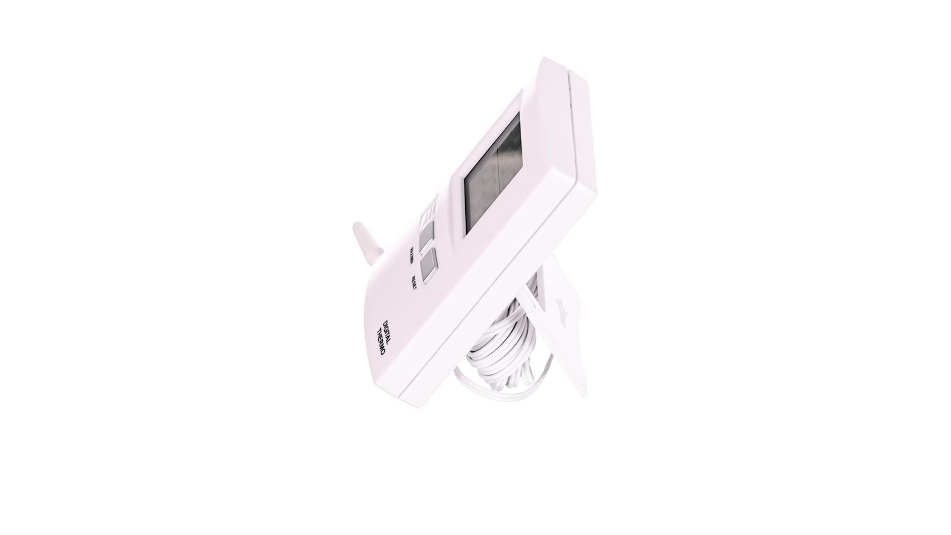 TFA Dostmann 30.3065.02 digitale draadloze thermometer INFO (wit met batterijen