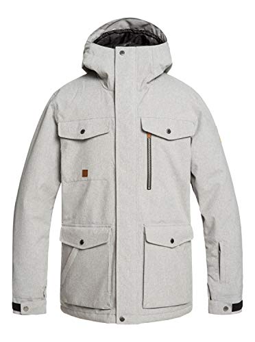 Quiksilver Mens Raft - Snow Jacket for Men Snow Jacket Grey L