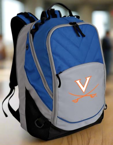 Image of Broad Bay University of Virginia Backpack | Official UVA Cavaliers Logo, Padded Laptop Computer Section, Premium 600D Nylon Fabric