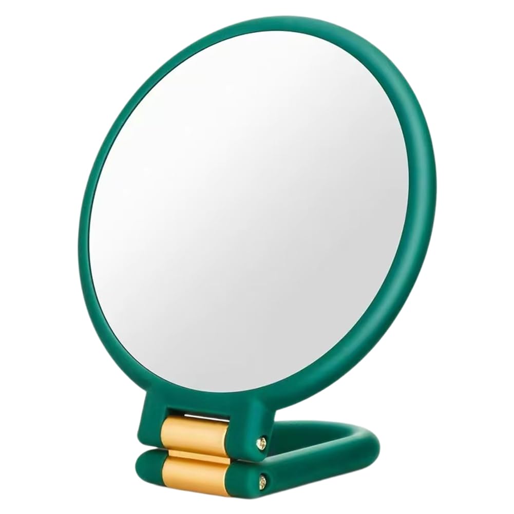 Aundhegrtt Handheld 60X Magnifying Makeup Mirros Mirror for Skincare for Detailed Eyebrow Grooming Green