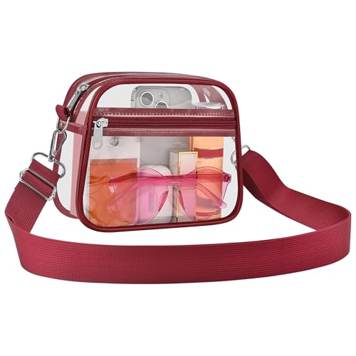 Image of USPECLARE Clear Bag for Stadium Events Clear Sports Fan Handbags Purses