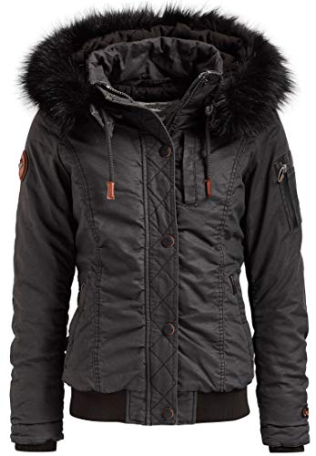 Preisvergleich Produktbild khujo Blomma Damen Winterjacke Jacke Blouson schwarz Black (M)