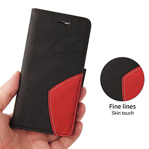 SHUNDA Capa para Apple iPhone 12 Pro Max, capa carteira de couro sintético [recurso de suporte] com