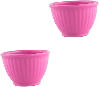 FRCOLOR 2 Peças Tigelas De Silicone Para Tratamentos Faciais Tigelas De Mistura De Silicone Tigela Facial Tigela Anti-Queda De Silicone Tigela De Mistura Máscara Facial Tigela De