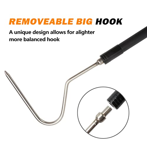 Dutypro Kit de ferramentas de manuseio de pinça de gancho de cobra de 112 cm para remoção de cabeça