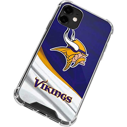 Skinit Clear Phone Case Compatible with iPhone 12 - Officially Licensed NFL Minnesota Vikings Design