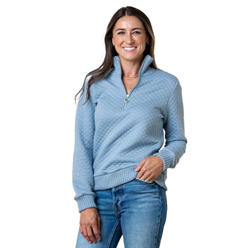 Image of Hope & Henry Women's Classic Long Sleeve Pullover Sweater
