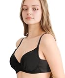 Wacoal(ワコール) ブラジャー 【小さく見せるブラ】 シンプル 着やせ効果 コンパクトにメイク バストの突出をおさえる 背中の段差を軽減 大きいサイズ BRB452 BL E100