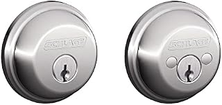 SCHLAGE B62N625 Riegelriegel, 2-seitig, helles Chrom