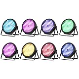 BETOPPER Stage Lighting 120W Par Light RGBW 4-in-1, 8 Packs
