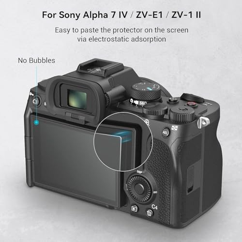 Image of VERTUS Premium Tempered Glass Screen Protector for Sony Alpha A6700 A7CII A7CR A7M4 A7M 4 A7IV A7IV A7MIV ZV-E1 Camera || Anti Scratch || Edge to Edge Protection || 9H Hardness Ultra HD