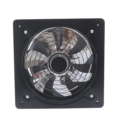 GUDBYWXB 12 Inch Ventilation Fans High Speed Automatic Stainless Steel Shutter Exhaust Fan Wall Mounted, for Bathrooms, Kitchens, Living Rooms, Garages, Tool Rooms, Etc