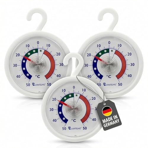 Lantelme 3 Pack Fridge Thermometer Temperature Indicator + - 50°C...