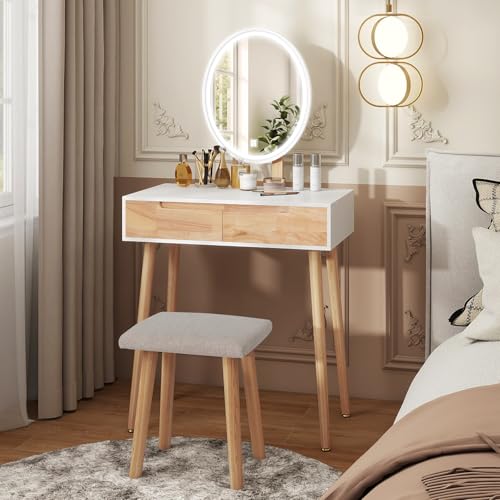 YU YUSING Tocador de Maquillaje con Luz