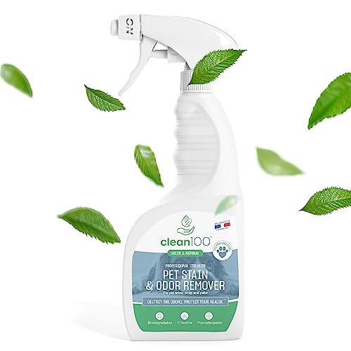 Image of Dog Bed Deodorizer Spray Cleaner - Pet Urine Odor Remover & Stain Eliminator | 100% Natural No Enzymes Pet Stain, Dog Urine, Cat Urine Carpet Cleaner | Poop Smell & Pee Odor Eliminator