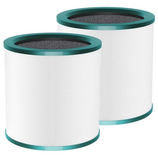 2 Pack True HEPA Replacement Filter Compatible with Dyson Tower Purifier Pure Cool Link TP01, TP02, TP03, AM11, BP01 Models, Compare to Part # 968126-03