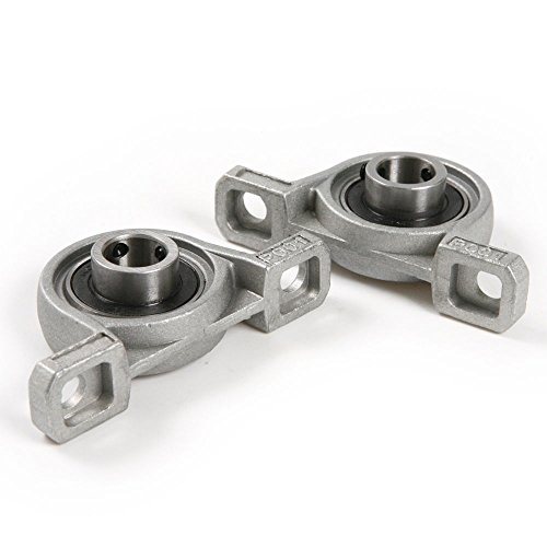 Yosoo 2 Pcs Corrosion Resistance Pillow Block Bore 8/10/12/20Mm Inner Diameter Zinc Alloy Metal Ball Bearing Housing (20Mm) #TOP3