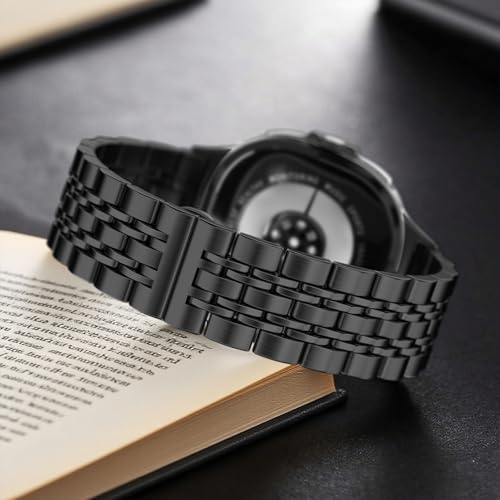 Correa de acero inoxidable para Google Pixel Watch 45mm y 41mm miniatura 3