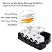 RECOIL DB14P 4 Way Power Distribution Block, 1 X 0/2/4 Gauge in / 4 X 4/8 Gauge Out Power Distribution Ground Distributor Block for Car Audio Amplifier Splitter 2 Pack