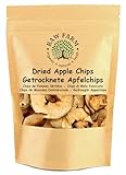Raw Farm – Chips di Mela Essiccata 200 g – Fette di Mela 100% Naturali – Senza Semi – Senza Zuccheri Aggiunti – Senza Additivi – Snack Vegano