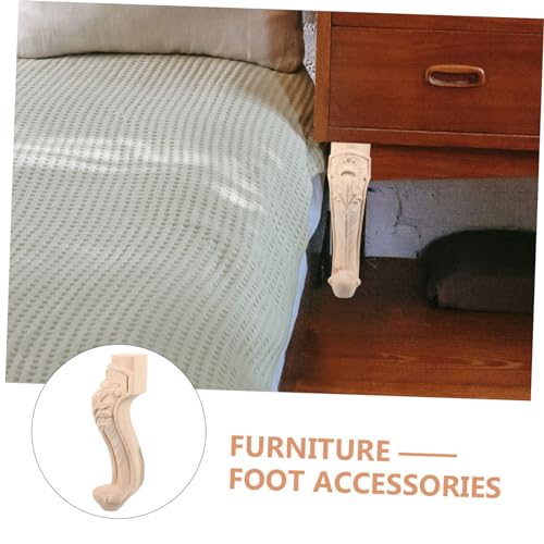 Patas para sofás y sillas en madera de caucho resistente para restauración de muebles 5