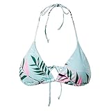 Aquawave - Top de Bikini Latina Hoja para Mujer (M) (Aqua)
