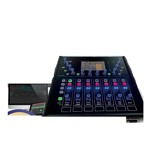 Mezclador Digital profesional DM8, entrada de 9 canales, consola de Audio for DJ, Software de...
