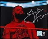 Jacob Fatu WWE Autographed 8" x 10" Standing In Ring Photograph - Autographed Wrestling Miscellaneous Items