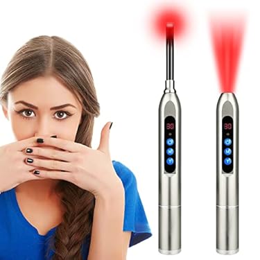 AMAZON - Red Light Therapy Device, Cold Sore Treatment for Lips, Canker Sore Fever Blister Treatment, Infrared Red Light Therapy for Face Mouth Nose Ear Knee Feet Hands Joint Muscle Pain Relief
