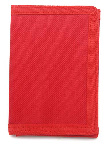 Image of AI-DEE RFID Trifold Canvas Outdoor Sports Wallet for Kids - Front Pocket Wallet with Magic Sticker