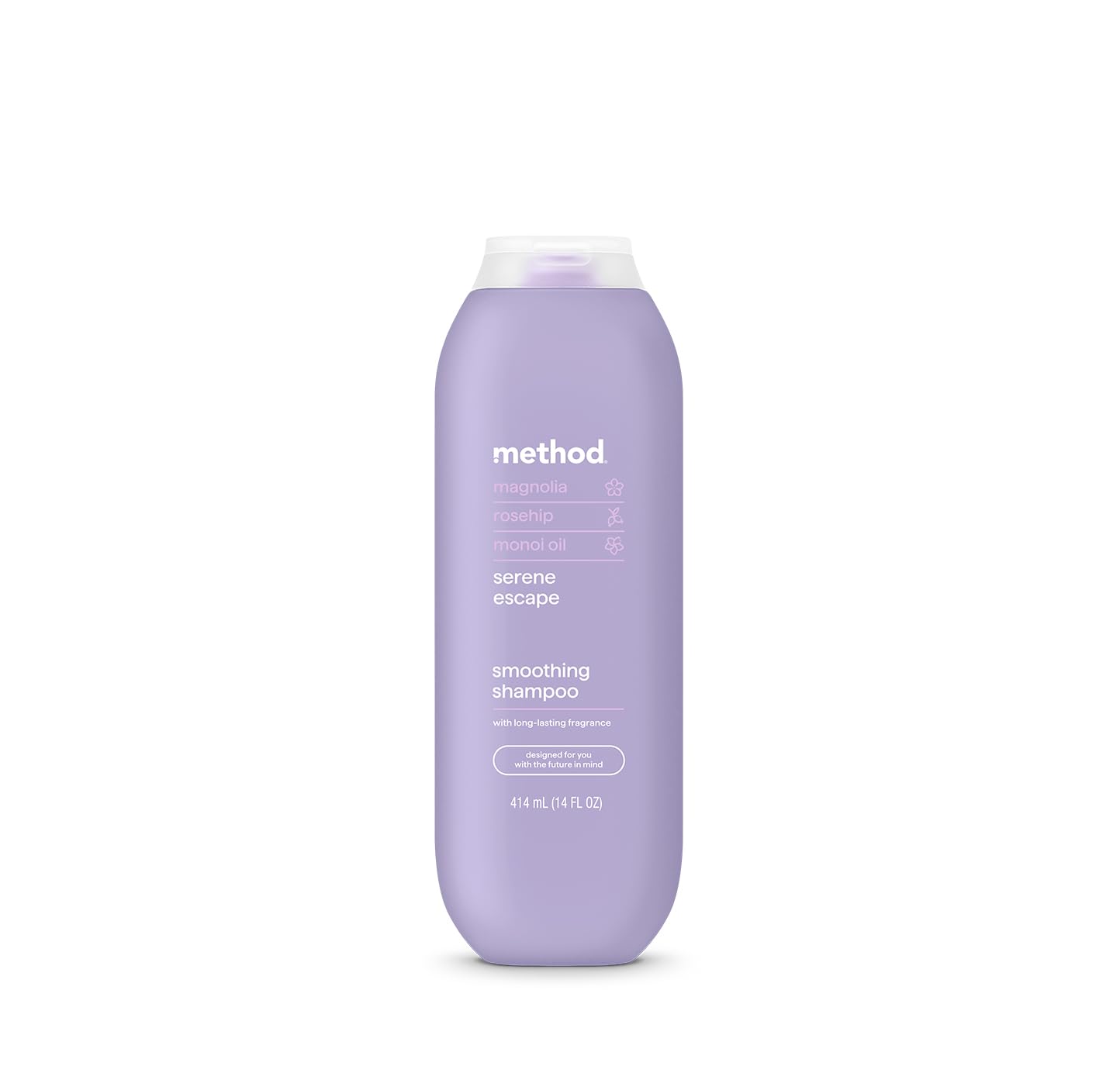 Method Smoothing Shampoo, Serene Escape, Magnolia + Rose Hip + Monoi Oil notes, 14oz