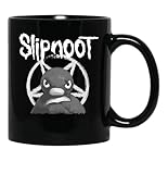 Slipnoot Pingu White Print Black Coffee Mug, Gift Coffee Mug