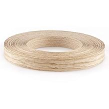 Skelang Red Oak 3/4" x 50 Roll Wood Veneer Edge Banding Preglued Iron-On with Hot Melt Adhesive Edgebanding Flexible Wood Tape