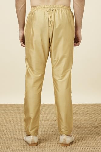 Image of Manyavar Men's Blended Viscose Pencil Pyjama with Elastic and String (1pc)