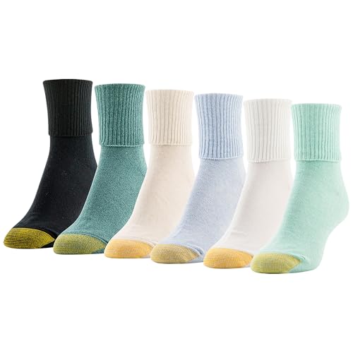 Image of GOLDTOE Women's Classic Turn Cuff Socks, Multipairs