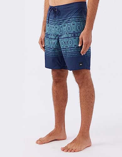 O'NEILL Men's 20 Inch Geo Print Boardshorts - Water Resistant Swim Trunks for Men with Quick Dry Stretch Fabric and Pockets3