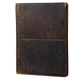 'Estuche de cuero Harrison para MacBookcase de 13,3 pulgadas | corte clásico atemporal sobre fantástica piel vintage | ideal para documentos DIN A4 y 13,3 Zo