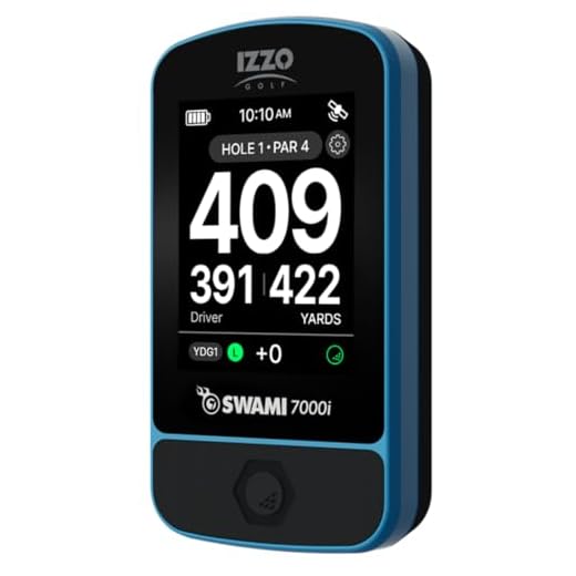 Izzo Swami 7000i Touchscreen Golf GPS Rangefinder, Blue