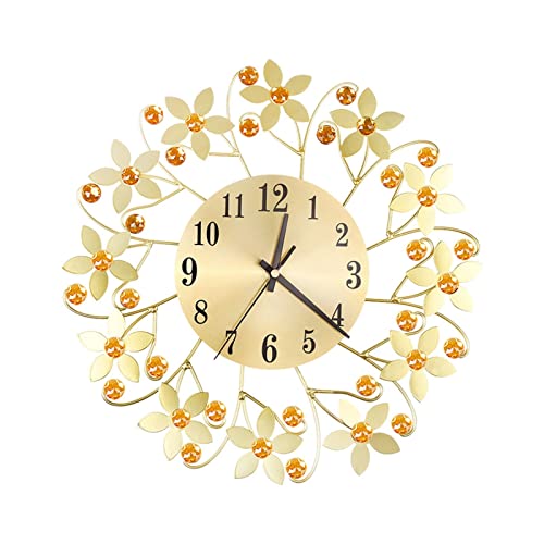 Horloge murale domestique sans tic-tac pour décoration de maison de salon et repos