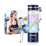 5.0 Upgrade 4000PPB High Concentration Hydrogen Water Bottle Generator【NO.1-24-Hour Hydrogen Lock】 SPE PEM Technology, Double Hydrogen Content & High Borosilicate Glass for Post-Workout Recovery