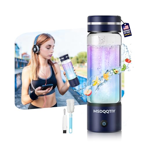 5.0 Upgrade 4000PPB High Concentration Hydrogen Water Bottle Generator【NO.1-24-Hour Hydrogen...