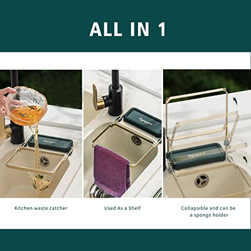 100Pcs Disposable Strainer Bags With Kitchen Sink Strainer For Kitchen Leftovers, Kitchen Residue Filter Holder Kit, 2023 Kitchen Sink Filter Rack, Collapsible Food Catcher Sponge Holder Towel Rack #TOP3