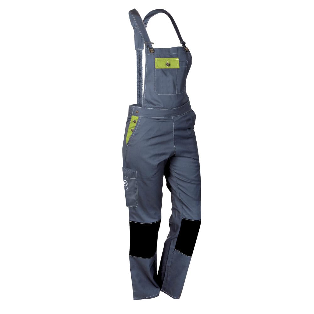 Fashion Sécurité 82660102 Pep's Dungarees, Gris/Citron, Size: S (36/38)