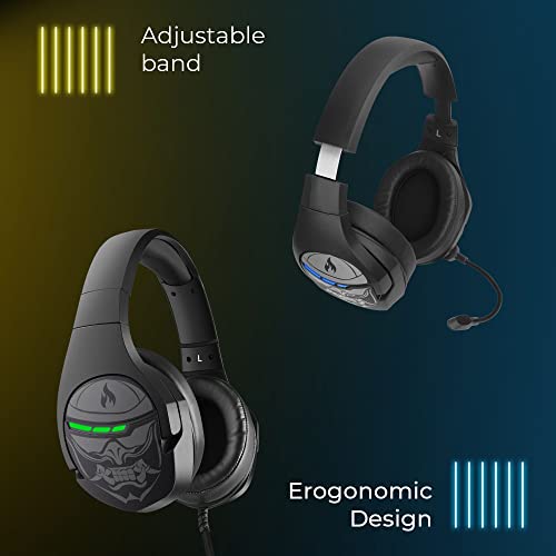 Image of ZEBRONICS Crusher USB Gaming Over Ear Headphone with Advanced Software,7.1 Simulated Surround Sound,RGB Led,Powerful Bass,2 Meter Braided Cable,50Mm Neodymium Drivers,for Computer and Laptop (Black)