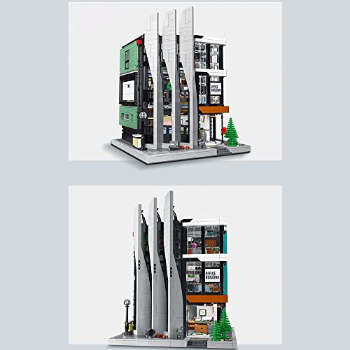 Misini 7702 The Office Building Block Set, 3828Pcs/Moc Villa Street View Building Block Kit For Adults, Modular Building Bricks House Model Set For Teens, Compatible With Lego Sets #TOP6