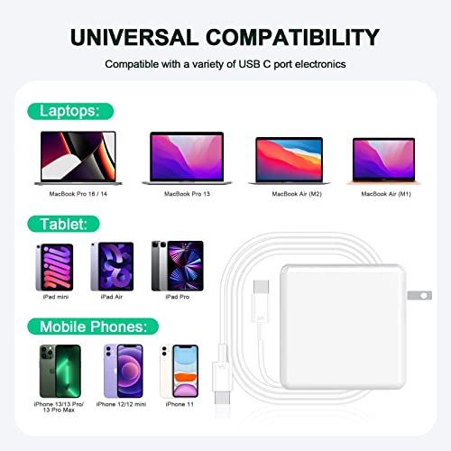 MacBook-Pro-Charger100W-USB-C-Charger-for-MacBook-Pro-16-15-14-13-Inch-MacBook-Air-Charger-USB-C-Laptop-Charger-for-Mac-Book-Pro-Air-2022-M22021202020192018-66ft-5A-USB-C-to-C-Cable
