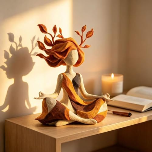 Serenity Growth Meditation Figurine – Abstract Resin Yoga Sculpture for Mindfulness & Inner Peace, Aesthetic Home Decor Statue for Living Room, Bedroom, Desk, Relaxation Gift - Image 5